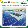 Painel do bluesun de 15000 watts solar nos sistemas de energia solar da grade sistema 15kw solar para o telhado shingled